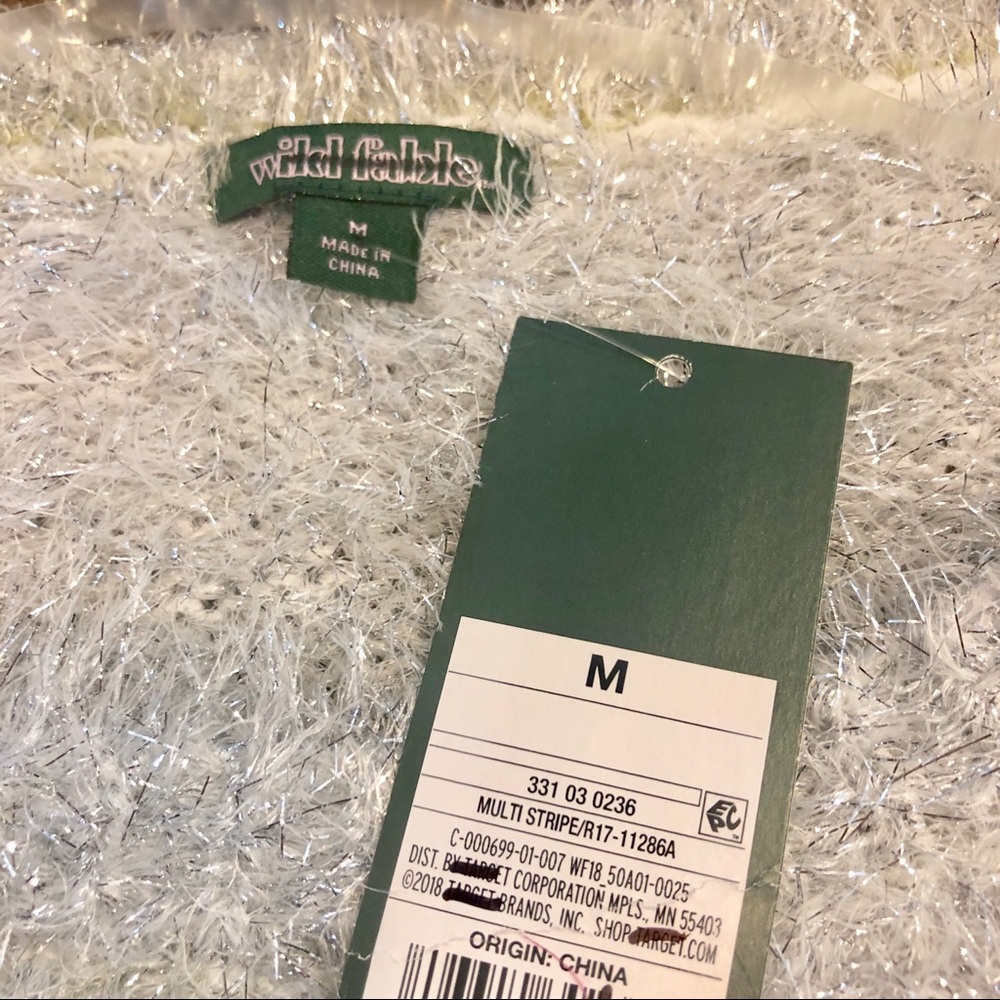 NWT-Wild Fable-Soft-Metallic Shimmer Sweater-Sz M - Picture 5 of 5